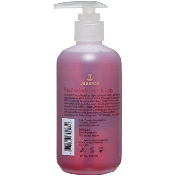 JESSICA Body Treats Hand and Body Bath, Blackcherry Nutmeg, 251 ml