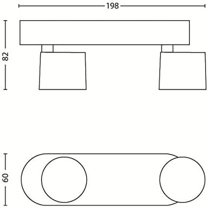 Philips myLiving Star 4 Bar Spotlight Ceiling Light (Integrated 4 x 3 W LED Bulb) - White