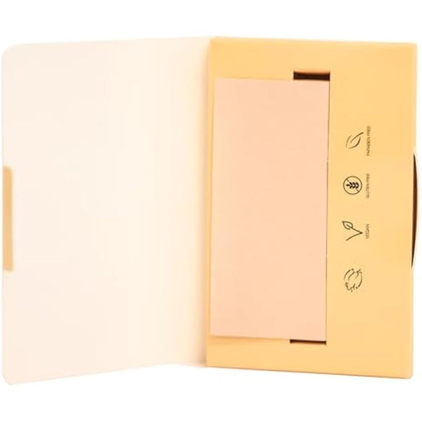 Palladio Rice Paper Facial Tissues for Oily Skin, Face Blotting Sheets Made from Natural Rice, Oil Absorbing Paper with Rice Powder, 2 Sided, Instant Results (Natural, Pack of 6)