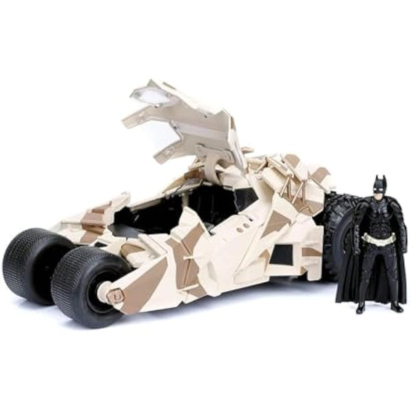 Jada Toys Tumbler Camo Batmobile Highly Detailed 1:24 Model Car with Batman Figure, Cockpit and Doors Can Be Opened with Wheel