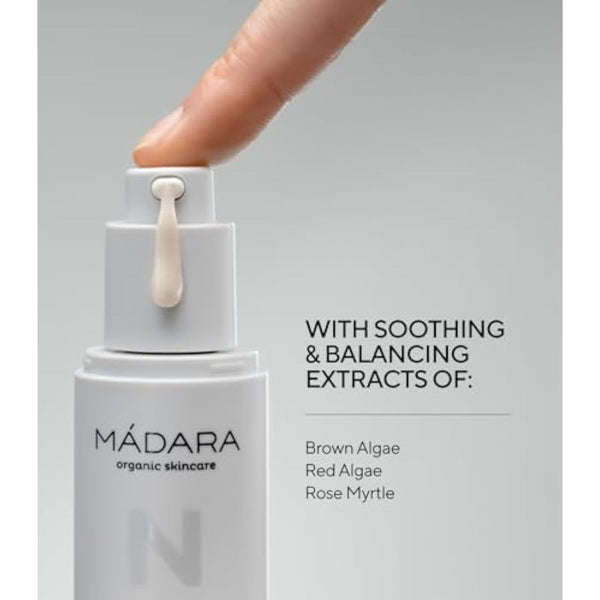 MÁDARA Organic Skincare | Botanic Niacinamide Alternative 5-in-1 Serum, 30ml – A natural niacinamide alternative, Delivers skin-refining, brightening and balancing effects