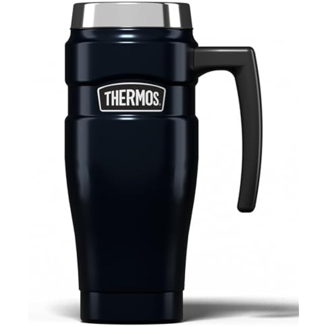 Thermos Stainless King Midnight Blue Travel Mug (470ml), Reusable Insulated Stainless Steel Coffee Cup for Hot or Cold Drinks, Vacuum Sealed Water Flask with a Leak-Proof Lid, 7hr Hot/18hr