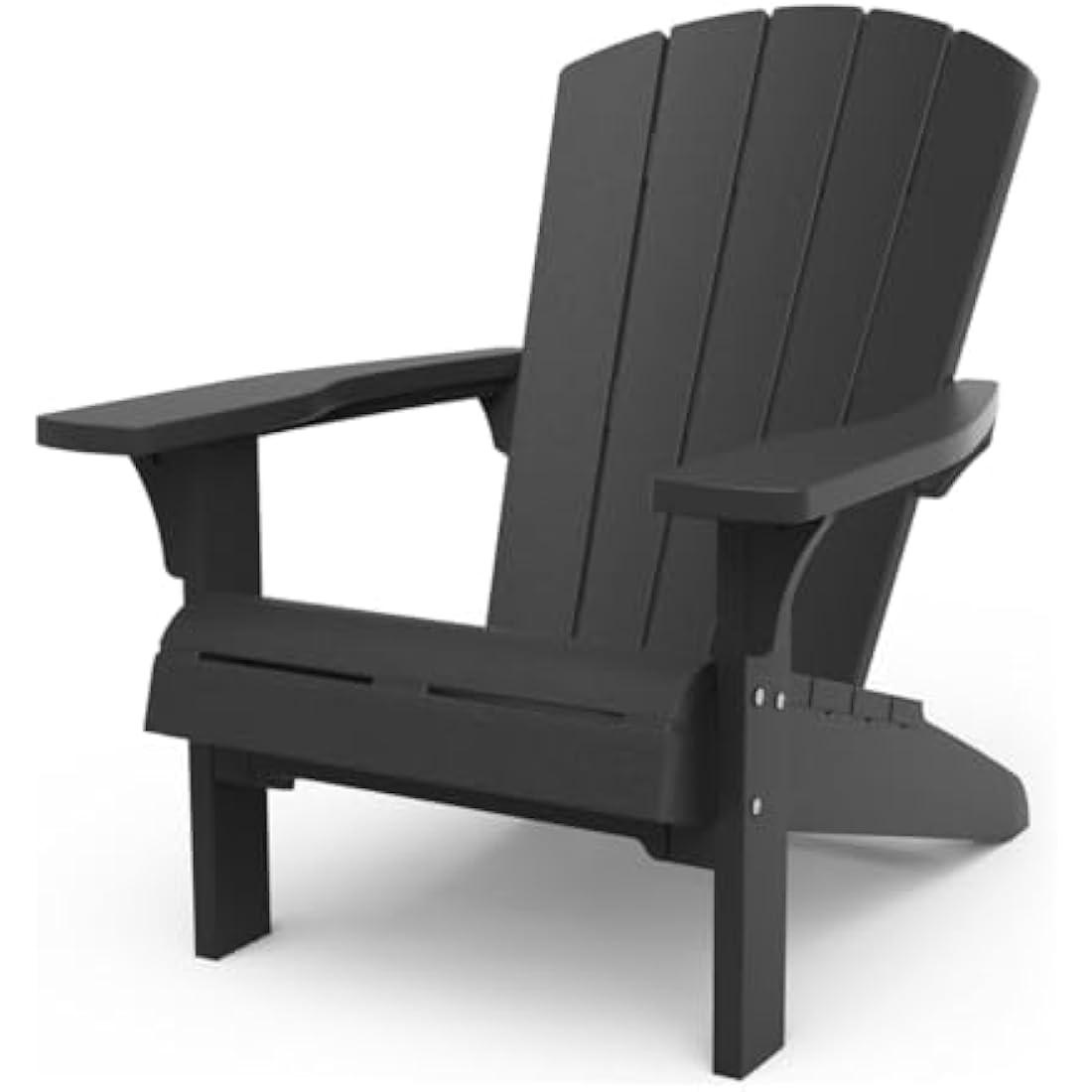 Keter Alpine Adirondack Outdoor Garden Furniture Chair - Graphite Grey