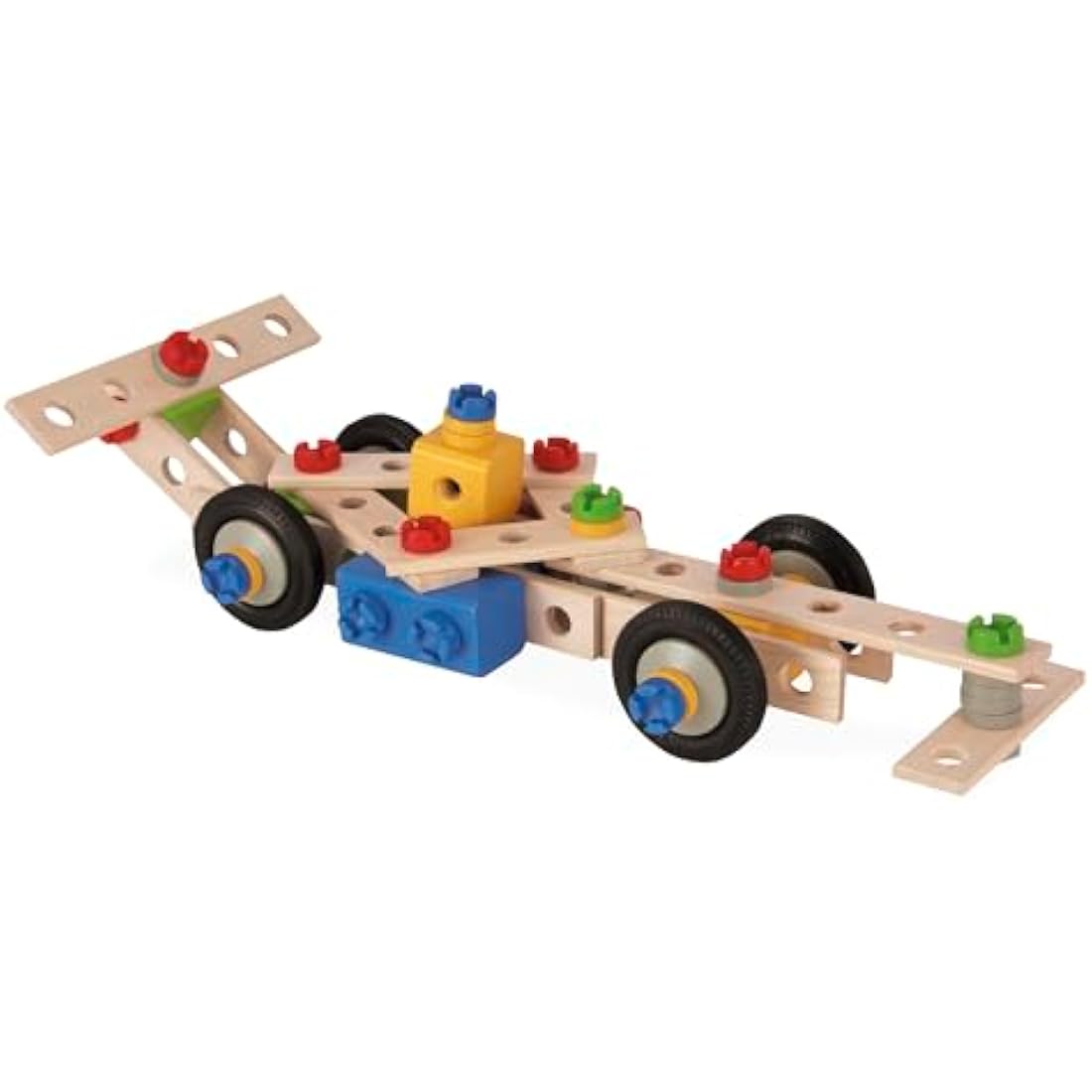 Eichhorn Constructor Crane, Versatile Wooden Toy, 170 Components, 5 Different Constructions, for Children from 6 Years