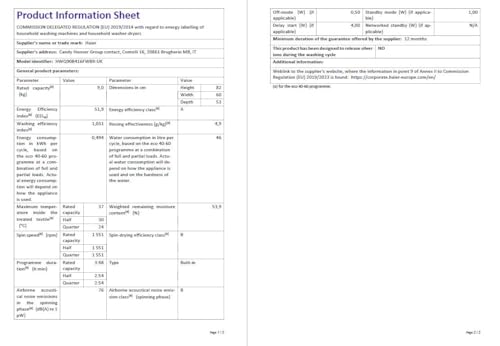 Haier HWQ90B416FWB-UK 9kg Integrated Washing Machine, A Rated, White & Black
