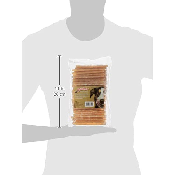 HOWLERS Natural 13cm Pack of 100 Dog Chew Rawhide Twists | Natural Dog Chews Stick For All Dogs | Delicious Dog Chew Sticks For Your Furry Friend