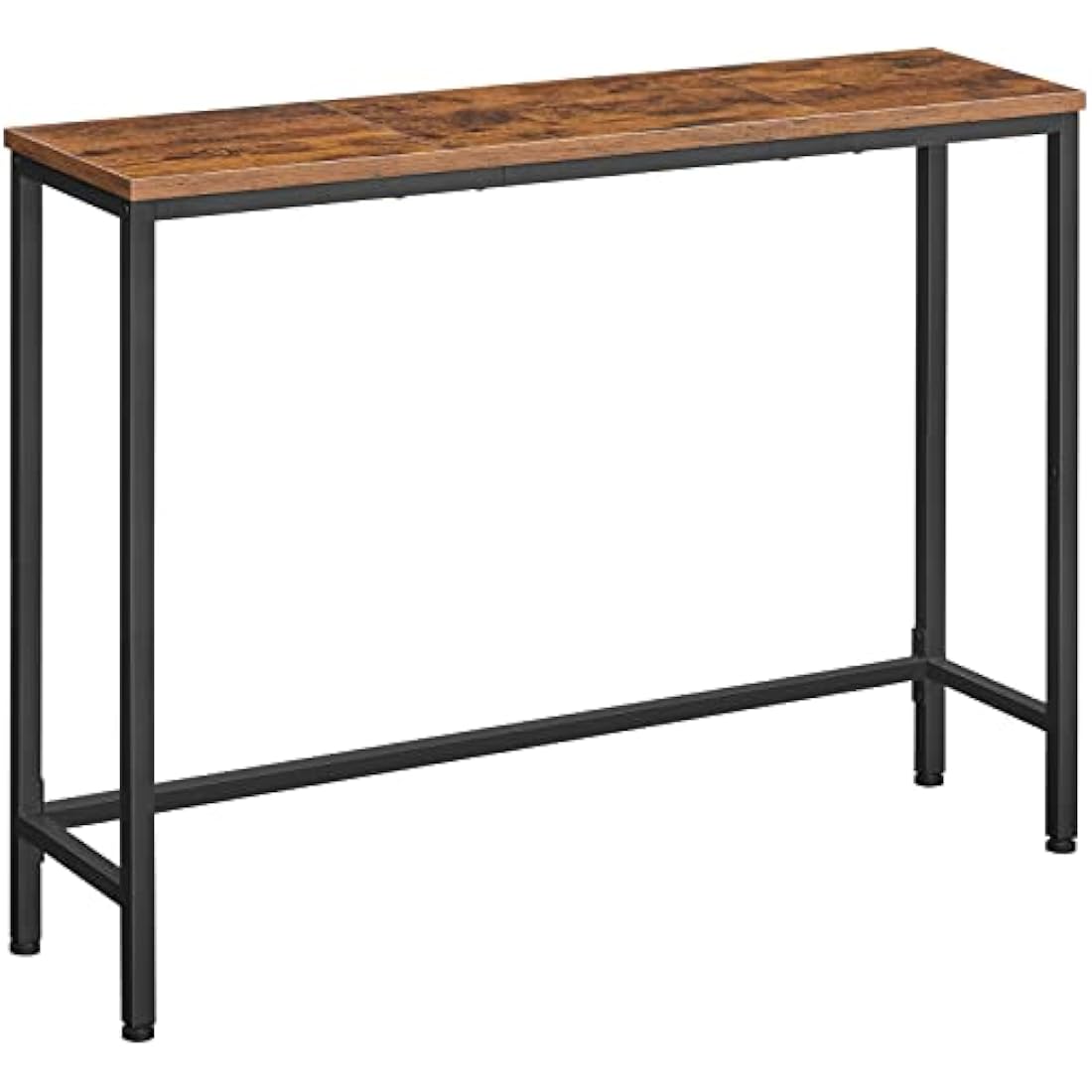 HOOBRO Narrow Console Table, 100 cm Long Slim Console Table for Hallway, Hallway Table for Small Spaces, Living Room, Rustic Brown EBF751XG01