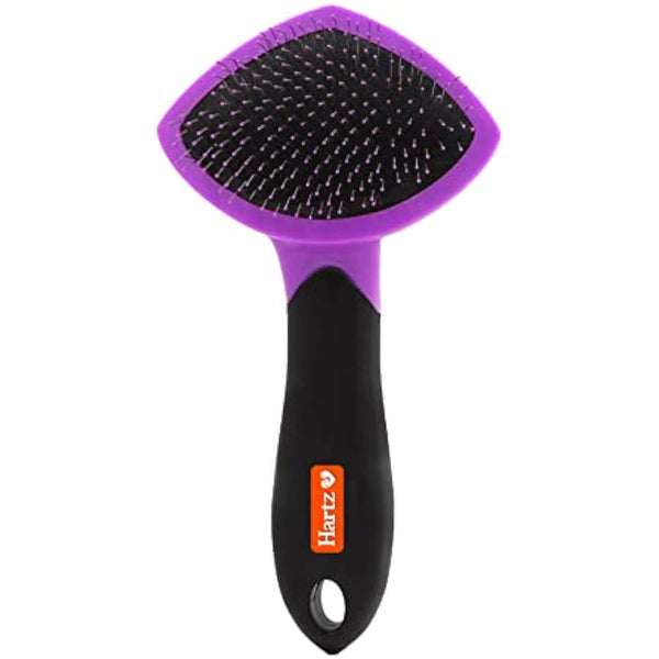 HARTZ, Groomer's Best Small Slicker Brush for Cats and Small Dogs, Black/Violet, 1 Count