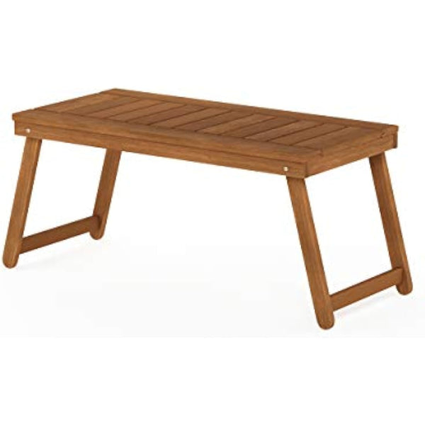 Furinno Patio Folding Tables, Wood, Natural, 104.14 (W) x 42.92 (H) x 45.21 (D) cm