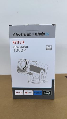 Upgraded HY320 Android 13 Smart Projector 4K Netflix Official, 320 ANSI Projector with WiFi Bluetooth, 180° Rotatable, Auto Keystone, ChatGPT Voice Assistant Portable Video Projectors for Bedroom