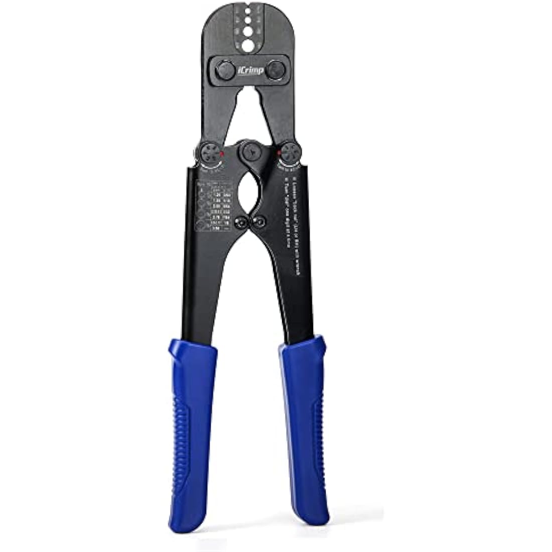 iCrimp Heavy Duty Stainless Steel Wire Rope Crimping Tool, Hand Swager for Copper and Aluminum Oval Sleeves, Compatible with Stop Sleeves from 1.2mm to 3.5mm Wire Rope