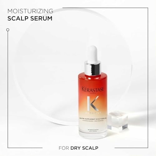 Kérastase Nutritive, Hydrating Scalp Serum for Dry Hair, With Niacinamide and Vitamins, Moisturising and Revitalising, Fast Absorbing and Non Greasy, Nutri-Supplement, 90 ml