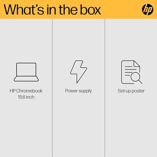 HP Chromebook 14" | Intel Processor N100 Processor| 4 GB RAM | 128 GB Flash Storage | Intel UHD Graphics | HD Display | Up to 12hrs battery | Chrome OS | Dual Speakers | Glacier Silver | 14a-nf0002sa