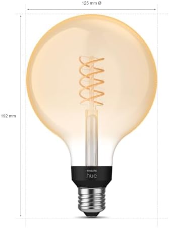 Philips Hue White Filament Globe E27 G125