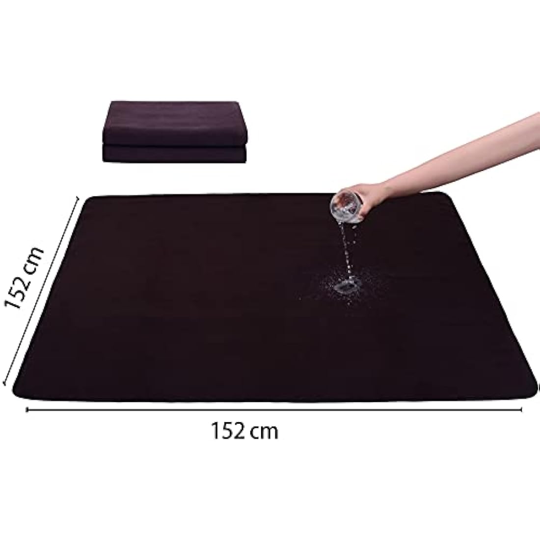 Heavy Absorbent Washable Pee Pads for Dogs 152x152 cm Reusable Puppy Pads, Waterproof Whelping Pads Dog Pen Mat, Pet Potty Training Pad for Bunny