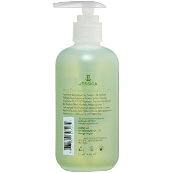 JESSICA Body Treats Hand and Body Bath, Lemongrass, 251 ml