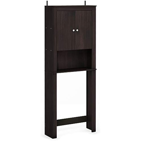 FURINNO Wall Mounted Cabinets, Wood, Espresso, one size