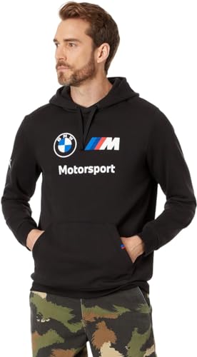 PUMA Men's BMW M Motorsport Essentials Fleece Hoodie Hooded Sweatshirt