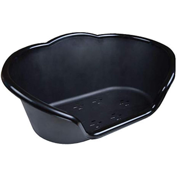YoL Heavy duty plastic waterproof small pet dog cat puppy bed basket black