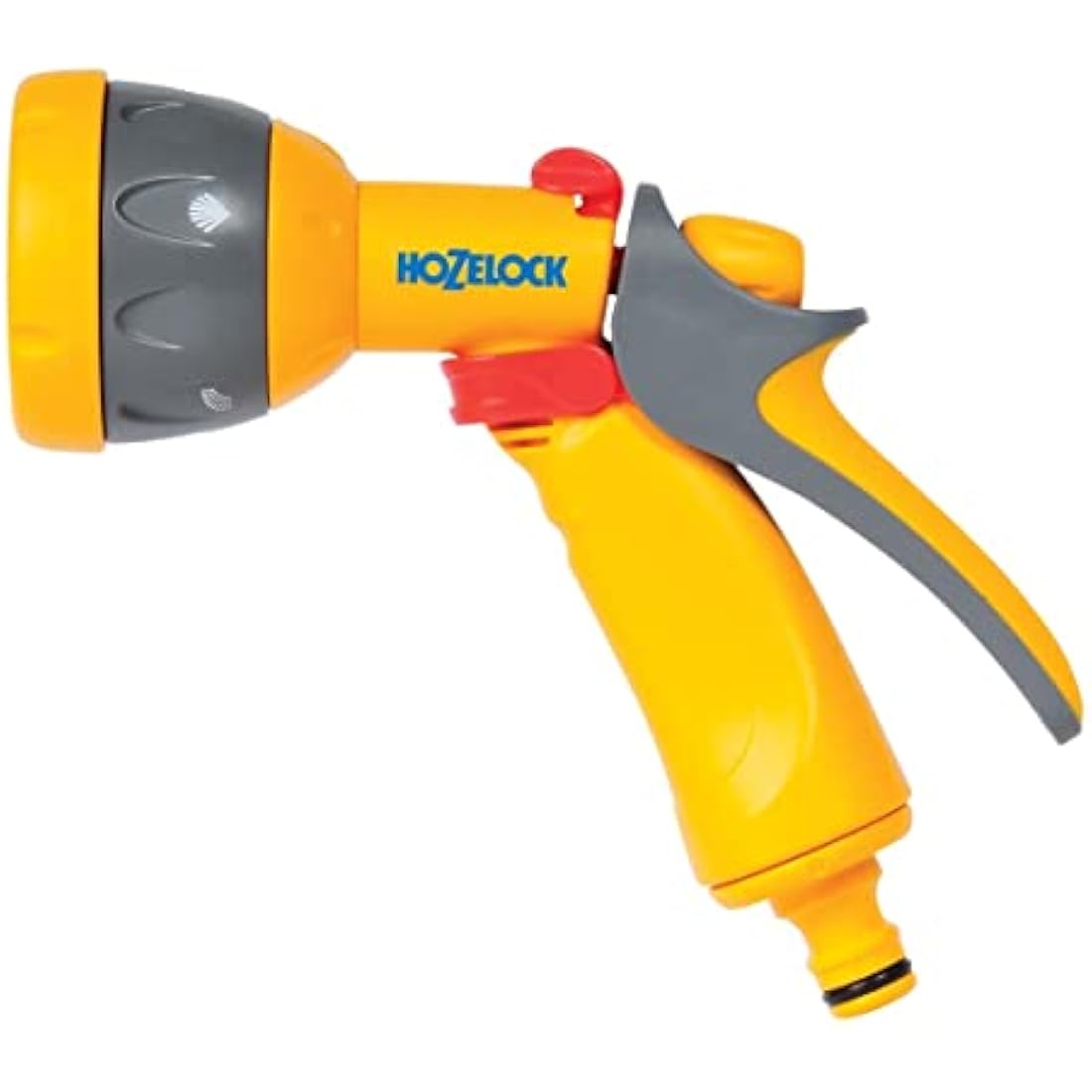 HOZELOCK - Multi-Jet Spray Gun : Ideal for Daily Use, Multi-tasking Gun, Locking Function and Flow Control, 5 Patterns: Cone, Jet, Fast Fill, Fine Rose Flat [2676P0000]