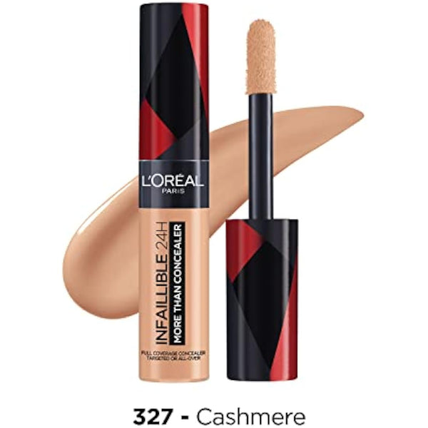 L'Oréal Paris Infallible 24H More Than Concealer, Full-coverage, Longwear and Matte Finish, 327 Cashmere