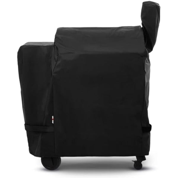 Unicook Heavy Duty Waterproof Wood Pellet Grill Cover, Full Length Gasgrill Cover, Fade and UV Resistant Material, Compatible with Traeger 22 Series Pellet Grill and More, Black
