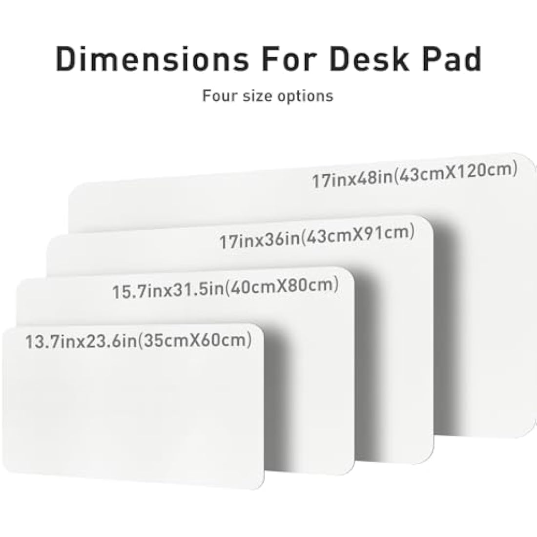 Leather Desk Protector, Office Mat, Non-Slip PU Leather Blotter, Waterproof Writing Pad for Office and Home (80cm x 40cm, Off-White)