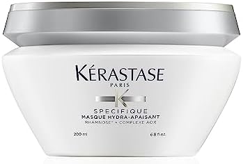 Kérastase Specifique, Hydrating & Smoothing Conditioning Hair Mask, For Oil-prone & Sensitive Scalps, With Rhamnose & Complex AOX, Masque Hydra-Apaisant, 200ml