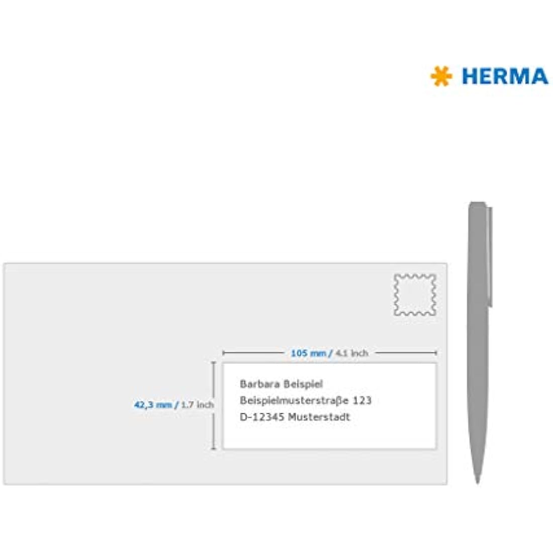 HERMA Self Adhesive Multipurpose Labels, 14 Labels per A4 Sheet, 200 Sheets, 105 x 42.3 mm, 2800 Labels, Blank Universal Labels Stickers, Sticky Labels for Laser & Inkjet Printer, White