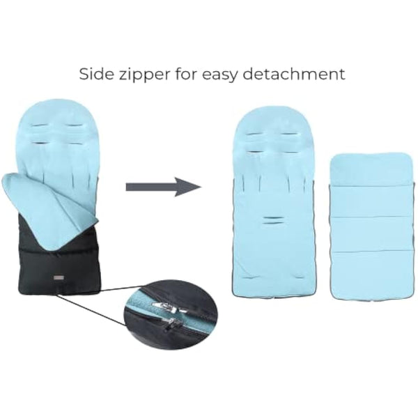 CrocnFrog Universal Baby Bunting Footmuff - Cosy Toes Fit Toddler Foot Muff for Stroller,Buggy,Pushchair & Pram Footmuffs Comes with Warm and Soft Polar Fleece Water & Wind Proof to Protect Infant