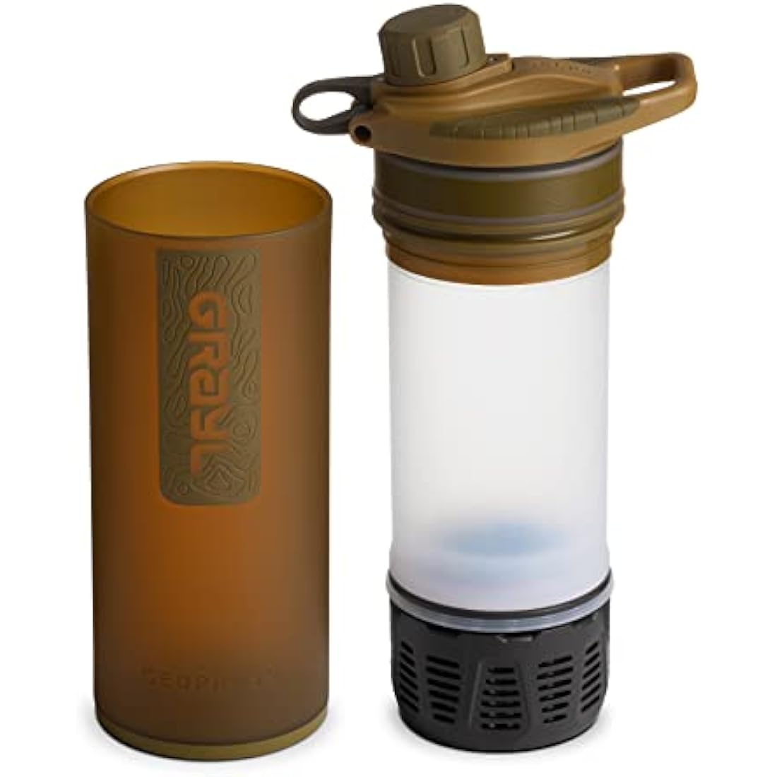 Grayl GeoPress Water Purifier Bottle - Coyote Brown