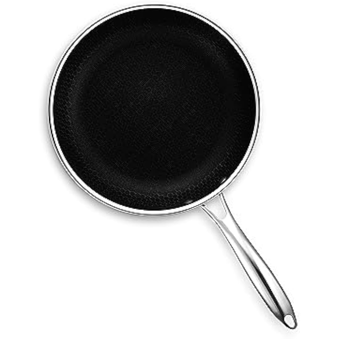 HexClad Hybrid Nonstick Frying Pan, 26 cm, Stay-Cool Handle, Dishwasher and Oven-Safe, Induction Ready, Compatible with All Cooktops