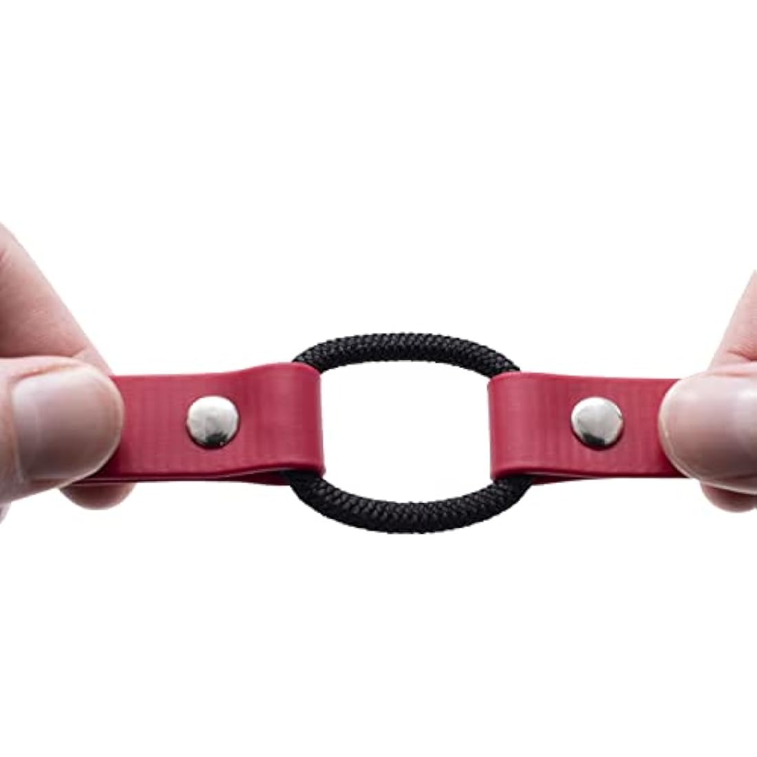 Educator Quick Snap Bungee Dog Collar, Biothane, Waterproof, Odorproof, Easy Connect and Disconnect Clasp and D Ring with Comfort Bungee Loop, Adjustable for Custom Fit, 3/4-Inch, Red