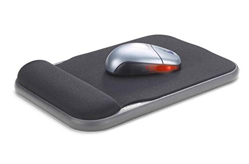Kensington Keyboard Wrist Rest - Ergonomic duo gel wrist rest, compatible with full length / gaming keyboards for comfort when at computer, laptop, office, PC, home - Red/Black (62398 )