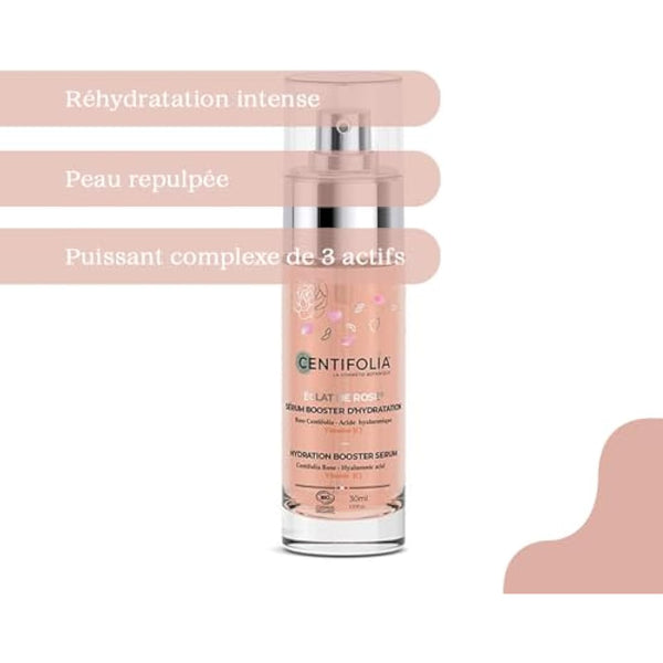 Centifolia Éclat de Rose Hydratation Sérum Booster d'Hydratation 30ml Bio Pour Peau Normale, Peau Sèche