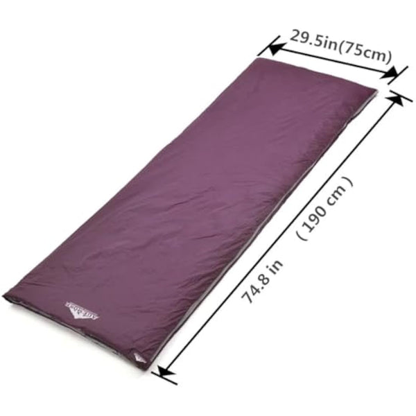 Agemore Ultra-light Warm Weather Rectangular Sleeping Bag, 75" L x 30" W, Lightweight Envelope sleeping bag for Outdoor Camping, Backpacking & Hiking - Fit for Kids, Teens and Adults