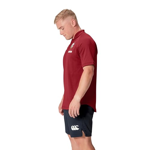 Canterbury Men's British & Irish Lions Polo Shirt | Breathable | Moisture Wicking | Official British & Irish Lions Licensed Product Polo Shirt