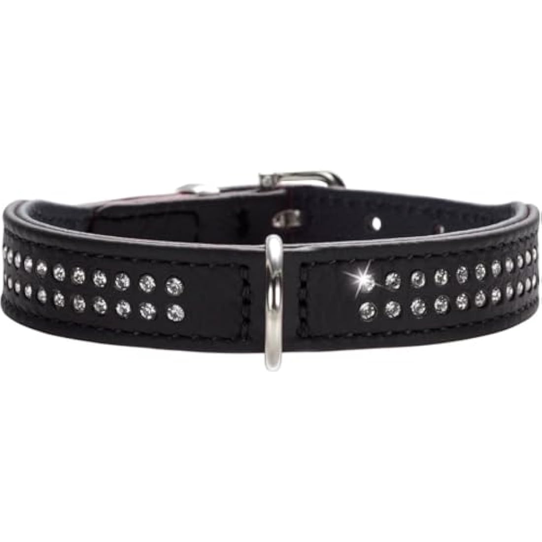 Hunter Dog Collar Nappa Leather Diamond Petit