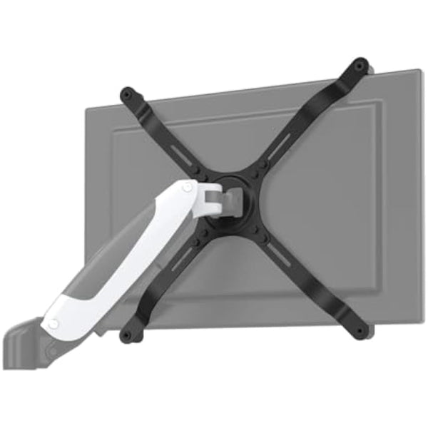 hjh OFFICE 802001 VESA Adaptor for 15-27 Inch Monitors without VESA Hole Pattern VM-A4 Steel Adapter Set Maximum Load 10 kg