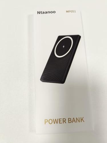 Ntaanoo Power Bank for Magsafe, Ultra Slim 5000mAh 20W Fast Charging Powerbank Wireless Magnetic Portable Charger,USB C in&Out PD 3.0 Phone Battery Pack,for iPhone 16/15/4/13/12 Mini Plus Pro Max