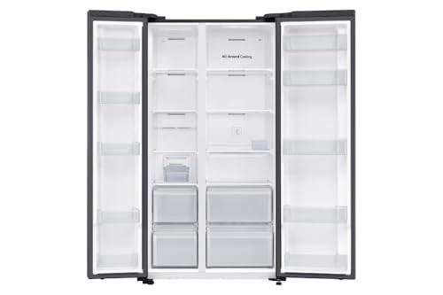 Samsung American Style Fridge Freezer with SpaceMax Technology, Power Cool and Power Freeze Technology, Black, RS62DG5003B1E