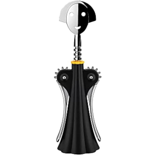 Alessi A di Alessi | AAM01B Anna G. Design Corkscrew, Resin and Chrome Zamak, Black