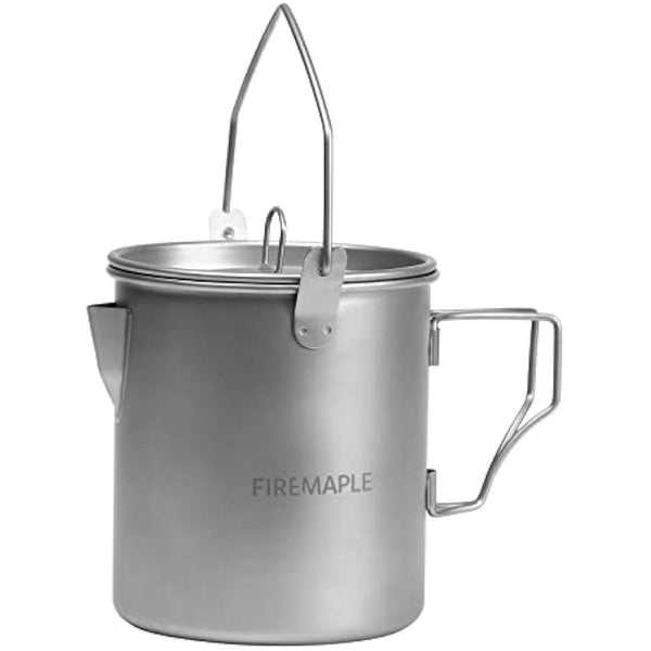 Fire-Maple Alti Camping Titanium Cup | Portable Titanium Mug with Measurement Marks | Ultralight Camping Picnic Water Coffee Cup with Foldable Handle