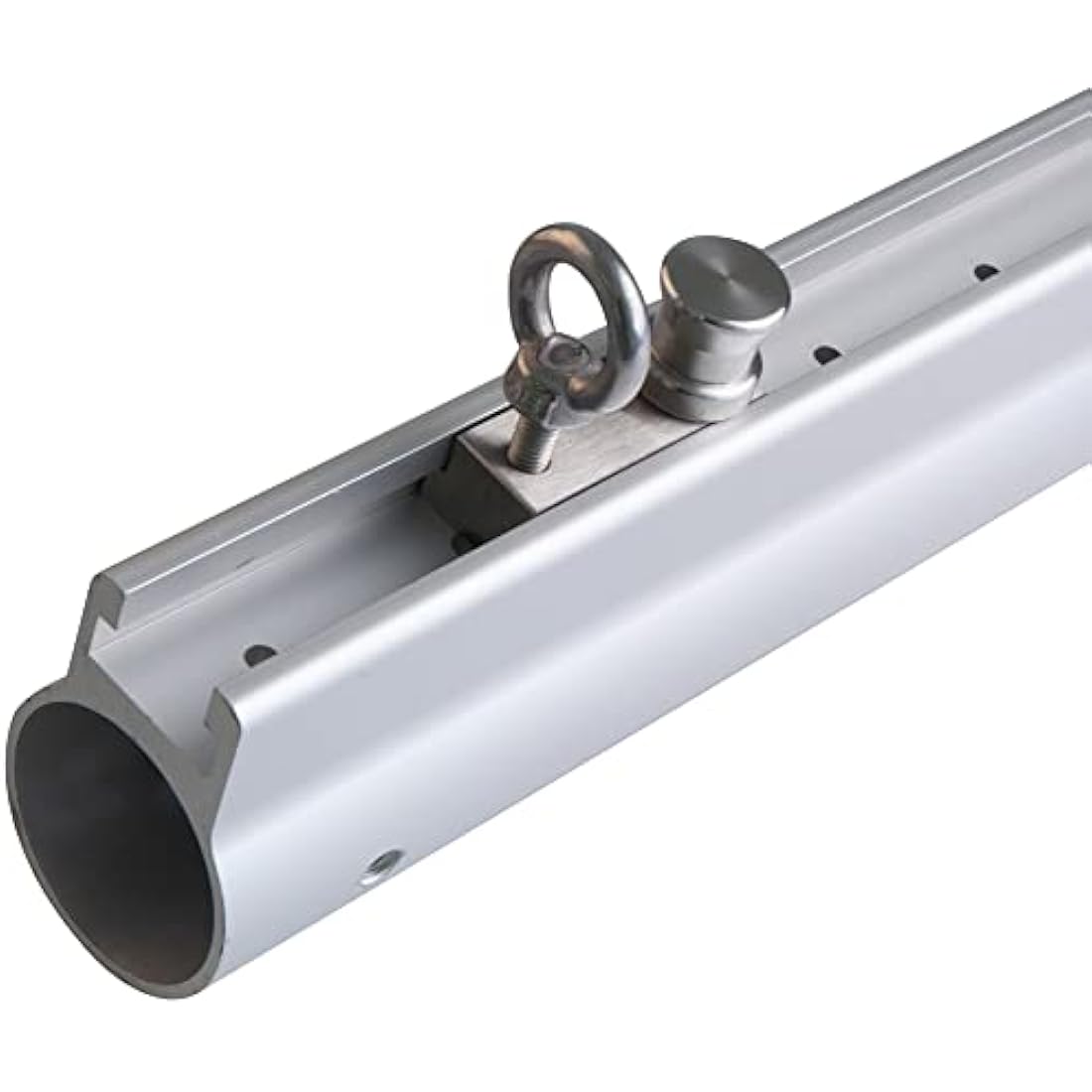 Windhager 10703 Premium Sun Sail Pole Height Adjustable Steel Pole for Sun Sail Rustproof Mast Height Max. 242.5 cm