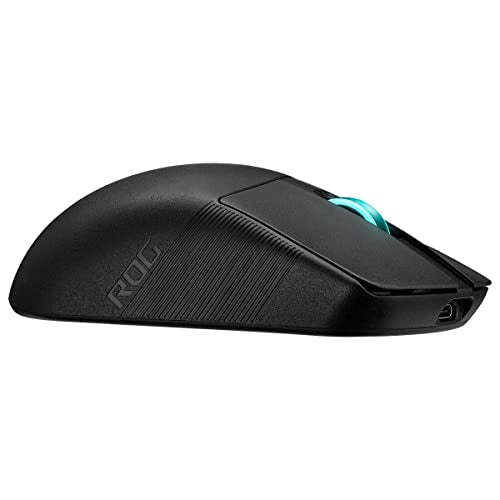ASUS ROG Spatha X Wireless Gaming Mouse, 24 GHz/Wired USB, 19,000 DPI Optical Sensor, 12 Programmable Buttons, RGB, Swappable Switch Design, Micro Switches, Magnetic Charging Stand, Black