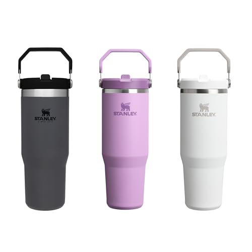 Stanley Flip Straw Tumbler 1.0 Water Bottle With Straw 0.89L - Keeps Cold For 12+ Hours - Easy To Carry - Dishwasher Safe - Stainless Steel Thermal Flask - BPA-Free Travel Mug - Navy