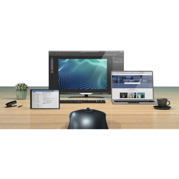 Hama Wireless Computer Mouse with 6 Buttons, Optical Mouse, Multi-Device Mouse for PC, Laptop and Notebook for Right Hand, 800-2400 DPI, Bluetooth, Windows 11/10/8/7, Android 4.3, MAC, Black