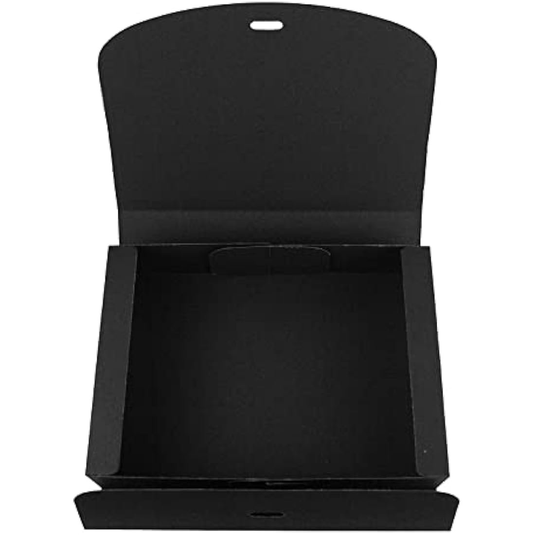 Emartbuy Pack of 12 Rectangle Shaped Presentation Gift Box, 24 cm x 19.5 cm x 7 cm, Easy Assembly, Black Kraft Box with Bow Ribbon