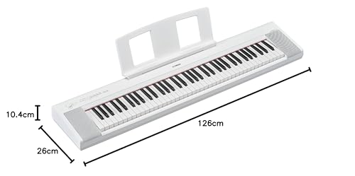 Yamaha NP-15 Piaggero Digital Keyboard with 61 Touch Sensitive Keys and 15 Instrumental Voices, Lightweight and Portable