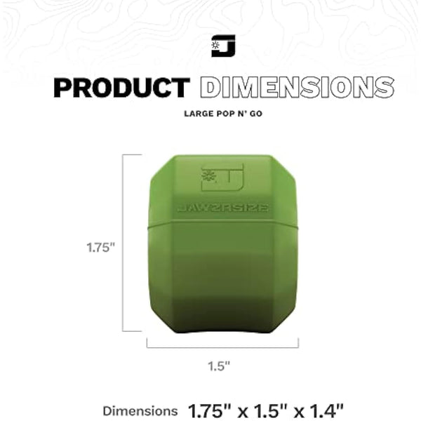 Jawzrsize Pop 'N Go Jaw, Face, and Neck Exerciser - Define Your Jawline, Slim and Tone Your Face, Look Younger and Healthier - Helps Reduce Stress and Cravings - Facial Exerciser (Advanced Green)